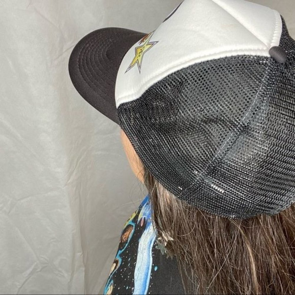 Nissun Cap Rockstar Energy Drink Merch Truckers Snap Back Rock Star Hat - Picture 4 of 9